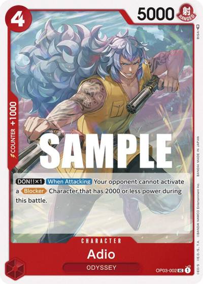 Adio OP03-002 Pillars of Strength Card