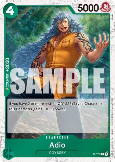 Adio (Pirate Foil) P-078 Premium Booster -The Best- Vol. 2 Card