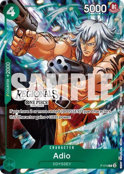 Adio (Regional Participation Pack 2025 Vol.1) P-078 One Piece Promotion Cards Card