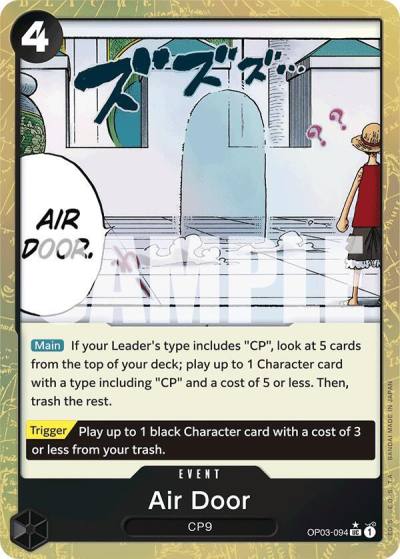 Air Door (Textured Foil) OP03-094 Premium Booster -The Best- Card