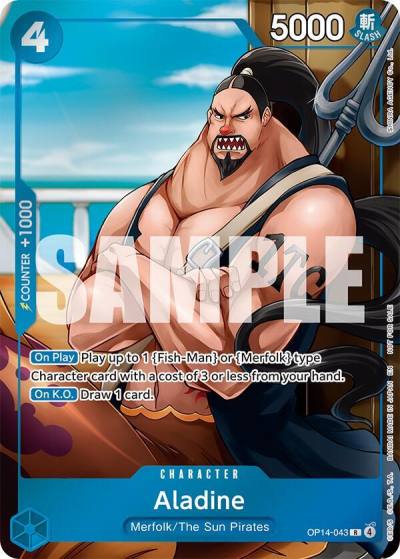 Aladine (Dash Pack) OP14-043 The Azure Sea's Seven Card