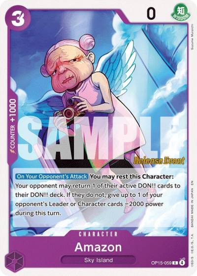 Amazon OP15-059 Adventure on Kami's Island Release Event Cards Card