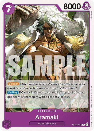 Aramaki OP17-059 The World's Strongest Warriors Card