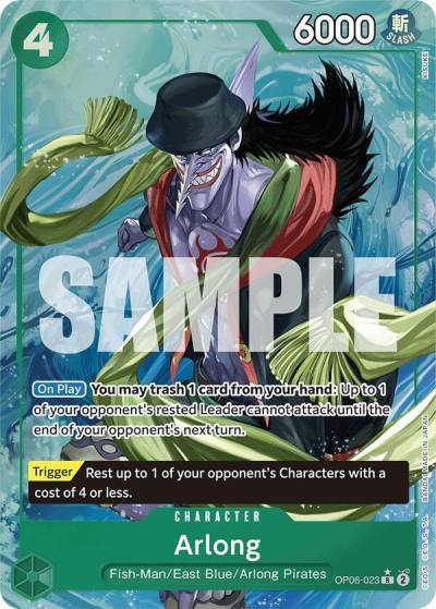 Arlong (Alternate Art) OP06-023 Premium Booster -The Best- Card