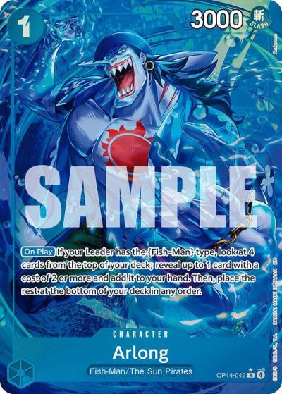 Arlong (Alternate Art) OP14-042 The Azure Sea's Seven Card