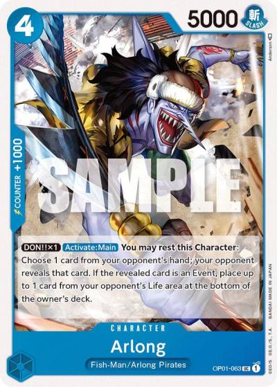 Arlong OP01-063 Romance Dawn Card