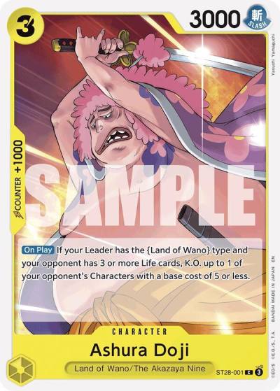 Ashura Doji ST28-001 Starter Deck 28: GREEN/YELLOW Yamato Card