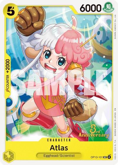 Atlas OP13-101 Carrying On His Will: 3rd Anniversary Tournament Cards Card