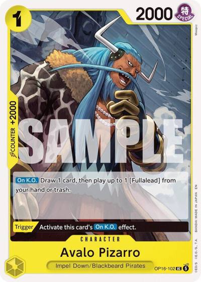 Avalo Pizarro OP16-102 The Time of Battle Card