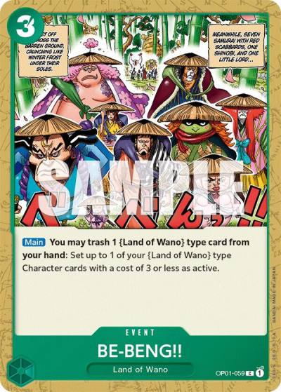 BE-BENG!! OP01-059 Romance Dawn Card