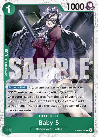 Baby 5 (OP05-034) (Jolly Roger Foil) OP05-034 Premium Booster -The Best- Card