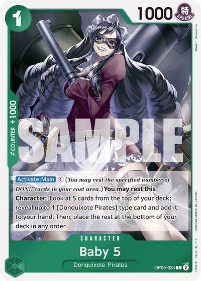 Baby 5 (OP05-034) (Reprint) OP05-034 Premium Booster -The Best- Card