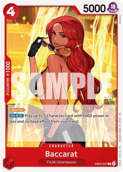 Baccarat EB03-007 Extra Booster: One Piece Heroines Edition Card