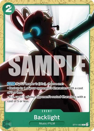 Backlight ST11-003 Starter Deck 16: GREEN Uta Card