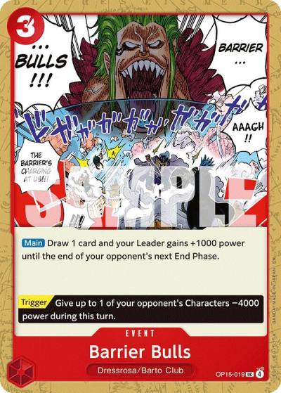 Barrier Bulls OP15-019 Adventure on Kami's Island Card
