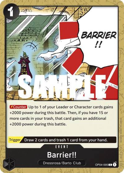 Barrier!! OP04-095 Kingdoms of Intrigue Card