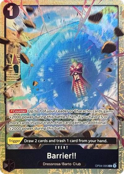 Barrier!! (Premium Card Collection -Best Selection Vol. 2-) OP04-095 One Piece Promotion Cards Card