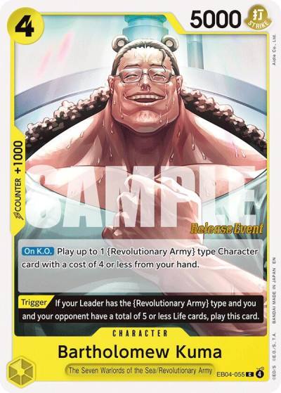 Bartholomew Kuma (EB04-055) EB04-055 Adventure on Kami's Island Release Event Cards Card