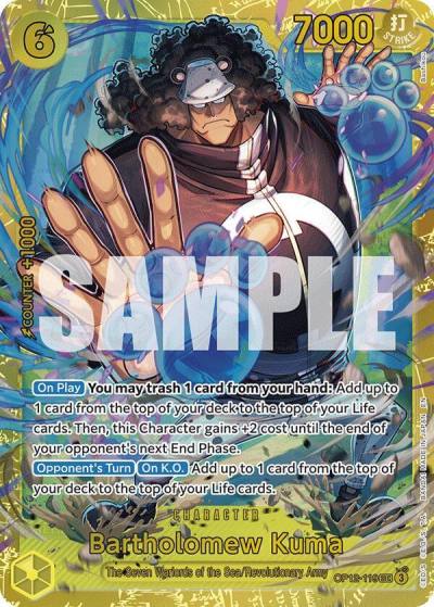 Bartholomew Kuma OP12-119 Legacy of the Master Card