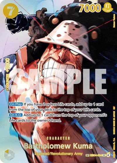 Bartholomew Kuma (SP) EB04-054 The Time of Battle Card