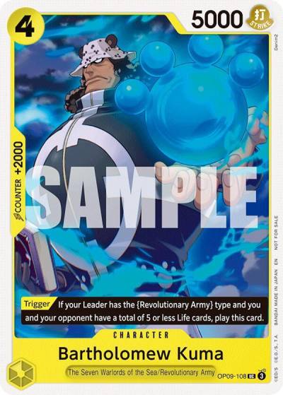 Bartholomew Kuma (Tournament Pack 2025 Vol. 4) OP09-108 One Piece Promotion Cards Card