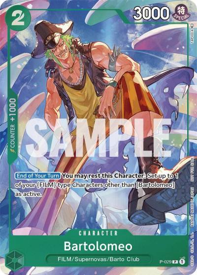 Bartolomeo (Event Pack Vol. 1) P-029 One Piece Promotion Cards Card