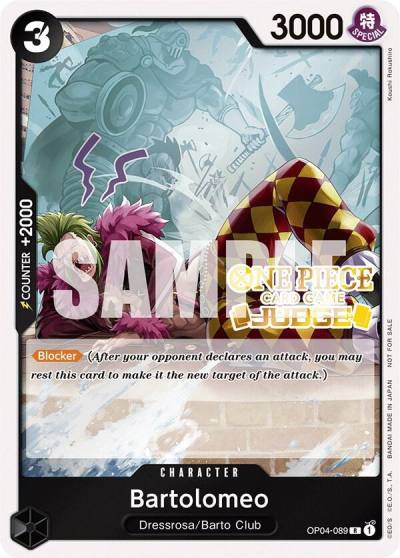 Bartolomeo (Judge Pack Vol. 3) OP04-089 One Piece Promotion Cards Card