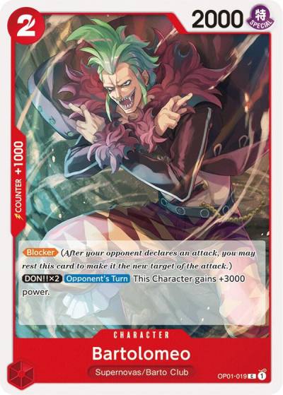 Bartolomeo OP01-019 Romance Dawn Card