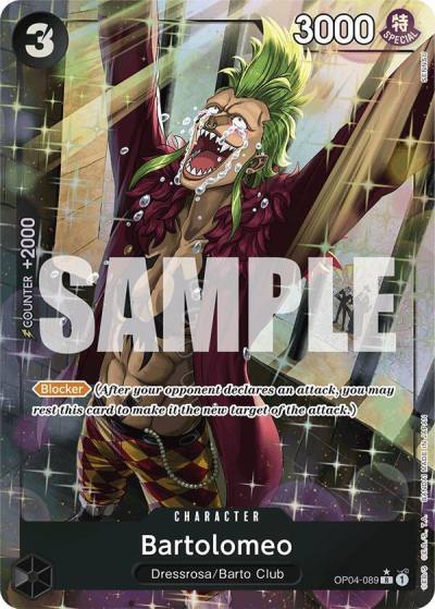 Bartolomeo (OP04-089) (Alternate Art) OP04-089 Premium Booster -The Best- Card