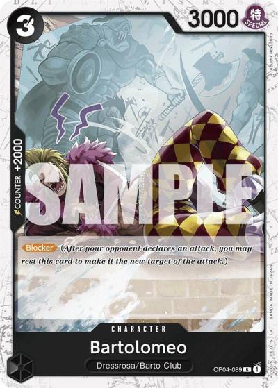 Bartolomeo (OP04-089) (Jolly Roger Foil) OP04-089 Premium Booster -The Best- Card