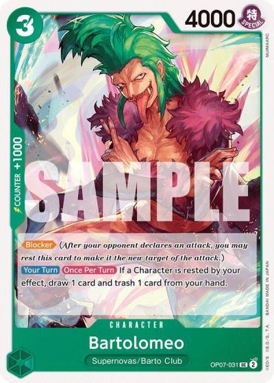 Bartolomeo OP07-031 500 Years in the Future Card
