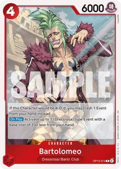 Bartolomeo OP15-014 Adventure on Kami's Island Card