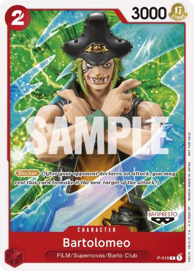 Bartolomeo (One Piece Film Red) P-018 One Piece Promotion Cards Card