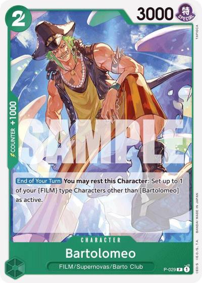 Bartolomeo (P-029) (Reprint) P-029 Premium Booster -The Best- Card