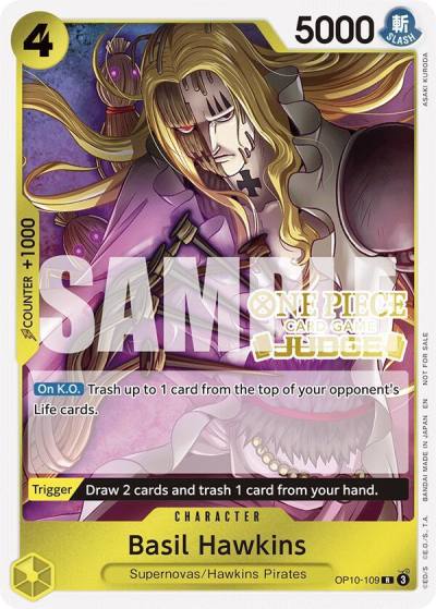 Basil Hawkins (Judge Pack Vol. 6) OP10-109 One Piece Promotion Cards Card