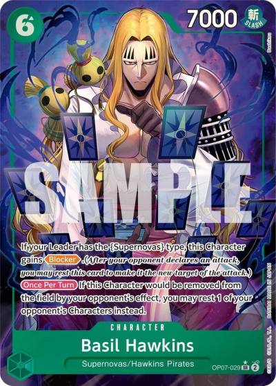 Basil Hawkins (Parallel) OP07-029 500 Years in the Future Card