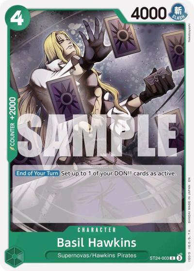 Basil Hawkins ST24-003 Starter Deck 24: GREEN Jewelry Bonney Card