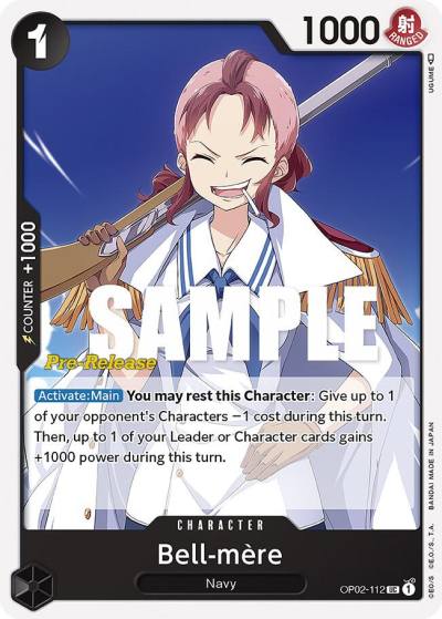 Bell-mere OP02-112 Paramount War Pre-Release Cards Card