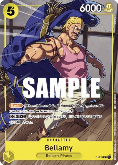 Bellamy (Pirates Party Vol. 4) P-039 One Piece Promotion Cards Card