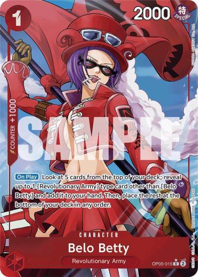 Belo Betty (Alternate Art) OP05-015 Premium Booster -The Best- Card
