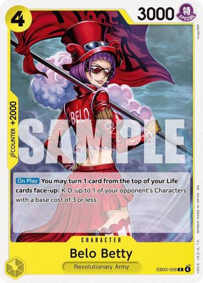 Belo Betty EB03-056 Extra Booster: One Piece Heroines Edition Card
