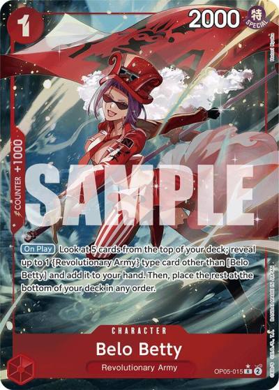 Belo Betty (Full Art) OP05-015 Premium Booster -The Best- Card