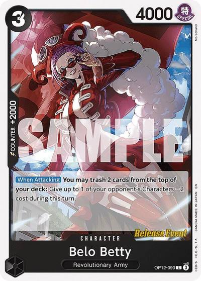 Belo Betty OP12-090 Legacy of the Master Release Event Cards Card
