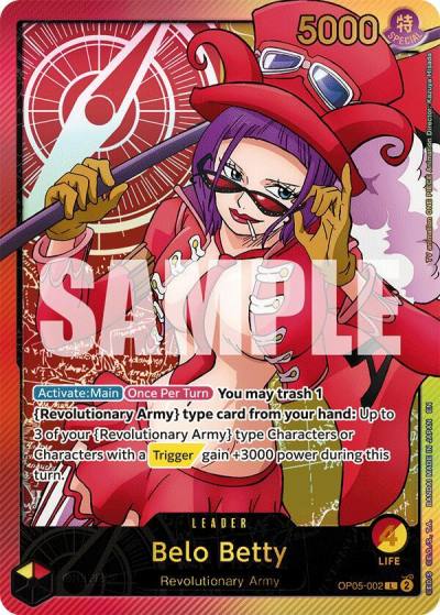 Belo Betty (SP) OP05-002 Extra Booster: Anime 25th Collection Card