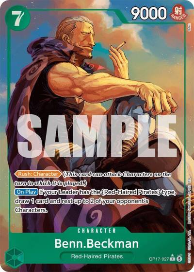 Benn.Beckman (Alternate Art) OP17-027 The World's Strongest Warriors Card