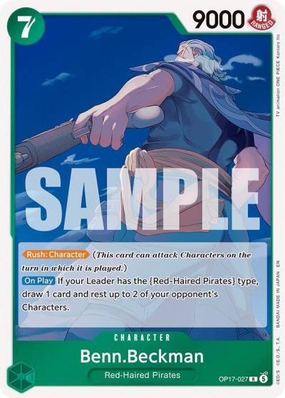 Benn.Beckman OP17-027 The World's Strongest Warriors Card