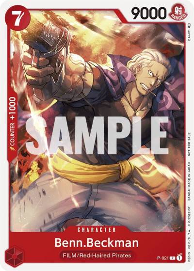 Benn.Beckman (One Piece Film Red) P-021 One Piece Promotion Cards Card