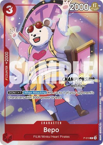 Bepo (CS 2024 Celebration Pack) P-019 One Piece Promotion Cards Card