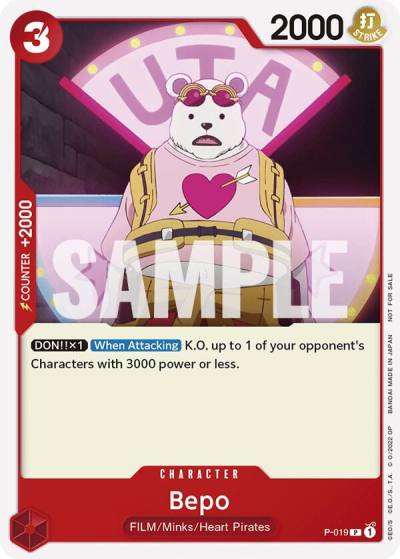Bepo (One Piece Film Red) P-019 One Piece Promotion Cards Card