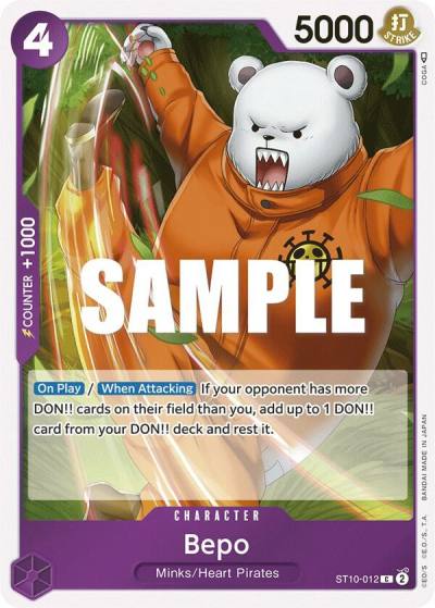 Bepo ST10-012 Ultra Deck: The Three Captains Card